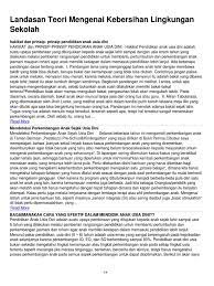 Partisipasi pedagang dalam pengelolaan kebersihan obyek wisata (studi deskriptif kualitatif tentang partisipasi pedagang dalam pengelolaan kebersihan obyek wisata taman satwa taru jurug surakarta) disusun oleh: Landasan Teori Mengenai Kebersihan Lingkungan Sekolah
