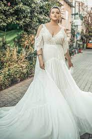 Curvy Boho Wedding Gown Curvy Wedding Dress Plus Wedding Dresses Boho Wedding Dress Lace