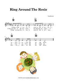 Ring Around The Rosie Ring A Ring O Roses Elementary Music Lessons Nursery Songs Preschool Songs