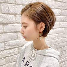 面長顔を似合わせショートで小顔に ハンサム 大人可愛いヘアカタログ hair ショートのヘアスタイル 女性のヘアスタイル 美髪