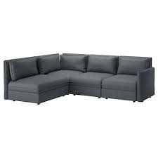 Vallentuna Modular Corner Sofa 3 Seat With Storage Hillared Dark Gray Ikea In 2020 Modular Corner Sofa Corner Sofa Vallentuna