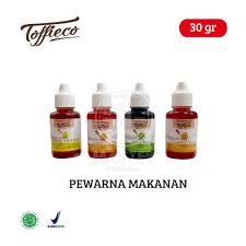 Contoh pewarna makanan adalah karamel, keratin, kunir (pewarna alami), kalium pirofosat, tartrazin dan karmoisin (pewarna buatan). Toffieco Pewarna Makanan Food Colour 30 Gr Shopee Indonesia