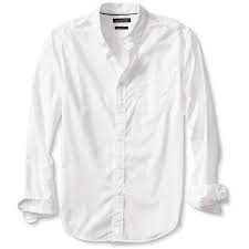 Banana Republic Mens Grant Fit Custom 078 Wash White Shirt White Shirt Men Mens White Casual Shirt Mens Tailored Shirt