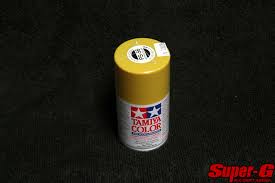 tamiya mustang yellow ps 56 polycarbonate spray paint