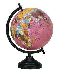 Faible à élevé prix les formes de globe terrestre mappemonde. Globe Terrestre Rose Decoratif Et Educatif Cadeaux Rose