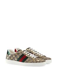 Gucci sneakers psychedelic ace gg logo supreme canvas leather shoes $670 7.5g 8. Gucci Ace Gg Supreme Bees Sneaker Farfetch