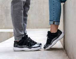 Originals Air Jordan 11 Low Barons Size 8 13 Us Style Number 528895 010 Colorway Black Metallic Silver White Sneakers Original Air Jordans Jordan 11 Outfit