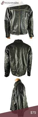 Arizona Jeans Mens Faux Leather Cafe Racer Jacket Cafe Racer Jacket Arizona Jeans Mens Jeans