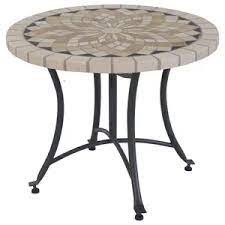 Patio side table plant stands outdoor accent table small mosaic table glass top. Set Of 2 London Small Mosaic Accent Tables Mediterranean Outdoor Side Tables By Zaer Ltd In 2021 Outdoor Accent Table Marble Accent Table Mosaic Table Top