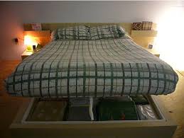 Malm bed frame high queen ikea instructions how to build an house beautiful you assembly with 4 storage bo white luröy furniture review good value purchase or skip it strysil frames image search beds 160 transpa png 518929 vippng building tips black brown ikeapedia. Malm Bed With Loads Of Underbed Storage Ikea Hackers