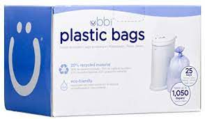 Parents swear that the metal pail doesn't hold onto stink the way plastic pails can, and they love that you can use any trash bag with the ubbi, instead of. Ubbi Disposable Diaper Pail Plastic Bags Made With Recyclable Material Single Pack 25 Count 13 Gallon Baby Amazon Com