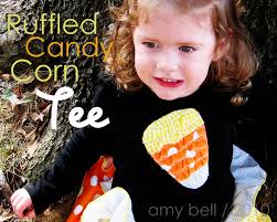 Ruffled Candy Corn Tee