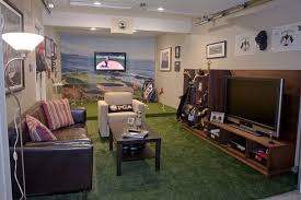 Love The Idea Of Fake Grass Flooring Small Man Cave Man Cave Ideas Cheap Golf Man Cave