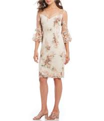 Adrianna Papell Embroidered Lace Dress Dillards Dresses Embroidered Lace Dress Rehearsal Dinner Dresses