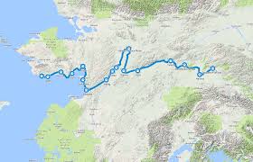 Updated Race Course Map For The 2017 Iditarod Trail Sled Dog Race Iditarod Alaska Dog Sledding