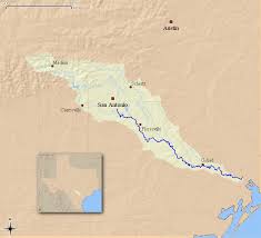 Now let's assume you have a private jet and you can fly in the fastest possible straight line between san antonio, texas and uvalde, texas. San Antonio River Wikipedia