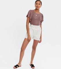 You can even knit an entire scarf out of ruffles. Jdy Mink Fine Knit Ruffle Sleeve Top New Look