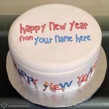 Aneeqa Name Picture In 2020 New Year S Cake Cake Name Happy New Year 2018