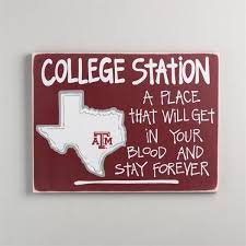 College Depot Texas A M Map Signs Craft Time