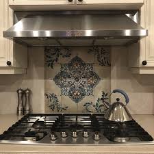 Some tile murals can be shipped to you at home, while others can be picked up in store. Italian Renaissance Design Custom Backsplash Ceramic Tile Set Etsy Italian Kitchen Design Kitchen Backsplash Designs Unique Kitchen Backsplash