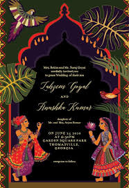 Indian wedding card design : Indian Wedding Invitation Card Templates Free Greetings Island
