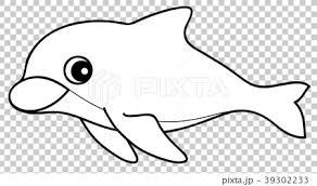 The spruce / ashley deleon nicole these free pumpkin coloring pages will be sna. Bottlenose Dolphin Coloring Page Stock Illustration 39302233 Pixta