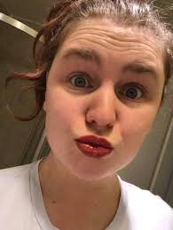 Wearing my #rhubarb lipsense thanks Alyssa Wubker 😍😘