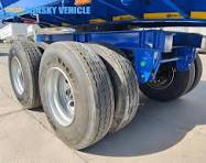 4 Axles 32FT Flatbed Drawbar Trailer for Sale