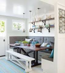 In a small apartment, shrink down a breakfast nook with two side chairs and a slim bistro table. 18 Cozy And Adorable Breakfast Nook Ideas Small House Decor