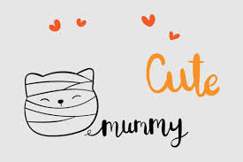 Download this free picture about cute halloween from pixabay's vast library of public domain images and videos. Cute Cat Mummy For Halloween Graphic By Catandme Creative Fabrica