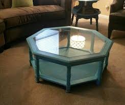 Check out our octagon coffee table selection for the very best in unique or custom, handmade pieces from our coffee & end tables shops. Before Cottage Octagon Coffee Table I Have These Exact Tables And I Have Been Searching F Octagonal Coffee Table Glass Coffee Table Makeover Coffee Table Redo