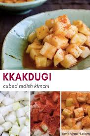 Kkakdugi Cubed Radish Kimchi Recipe Recipe Korean Food Side Dishes Korean Side Dishes Radish Kimchi