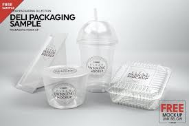 Download Bundle Clear Packaging Mockups Food Mockup Clear Container Packaging Mockup