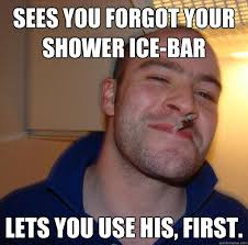 Image 162705 Ice Block Shower Know Your Meme