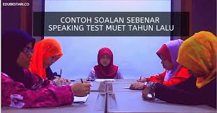 Google facebook twitter « newer post older post » search here. Contoh Soalan Speaking Test Muet Tahun Lalu Soalan Exam Sebenar Edu Bestari