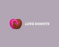 Love Donuts Logo Design Price 499 00 Logo Design Love Logo Design Donut Logo
