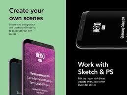 Hero Samsung Galaxy S9 Mockups Samsung Galaxy Galaxy Samsung Galaxy S9