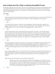 D.) of up to 20 authors with the last name preceded. Mla Cite Quotes From A Play Citation Writing