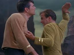 Image result for captain kirk throws finger