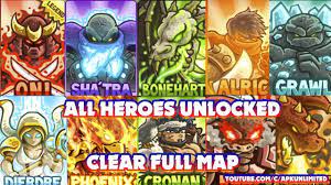 There is a lot of money in slot 1, if not needed don't choose it. Kingdom Rush Frontiers Mod Apk All Heroes Unlocked Clear Full Map Final Youtube