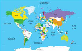 Atlantic Ocean Countries Map 5 Oceans Of The World (Indian, Atlantic, Arctic, Pacific & Antarctic) |  Earth Eclipse