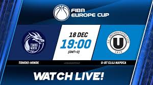 Under 84.5 points in 1st half. Live Tsmoki Minsk V U Bt Cluj Napoca Fiba Europe Cup 2019 20 Cluj Napoca Minsk Europe
