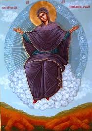 Theotokos Provider Of Bread First Icon Of This Type Written In 1891 Assumption Of Mary Blessed Mother Mary Orthodox Icons