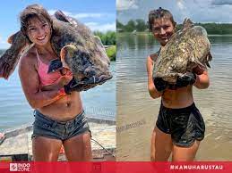 Rincian alat tangkap ikan yang dibutuhkan. Potret Hannah Barron Gadis Cantik Yang Tangkap Ikan Raksasa Dengan Tangan Kosong Indozone Id
