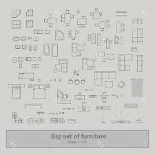 Design vorhang symbol haus icon web anmelden papier weiß. Set Von Mobeln Draufsicht Fur Wohnungen Planen Das Layout Der Wohnung Design Technische Zeichnung Interieur Symbol Fur Badezimmer Wohnzimmer Kuche Schlafzimmer Flur Vektor Illustration Lizenzfrei Nutzbare Vektorgrafiken Clip Arts