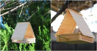 Maybe you would like to learn more about one of these? How To Make A Cute Diy Bird Feeder Out Of Craft Sticks Diy Crafts