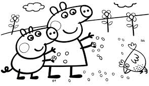 Coloring Rocks Peppa Pig Coloring Pages Peppa Pig Colouring Coloring Pages For Kids
