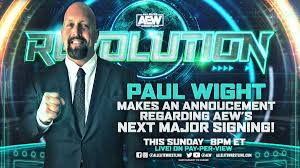 Feb 29, 2020 · how to watch. All Elite Wrestling On Twitter This Sunday At Aewrevolution Paulwight Makes An Announcement Regarding Aew S Next Major Signing Quote Tweet On Who You Think It Is Watch Aewrevolution This Sunday Live On