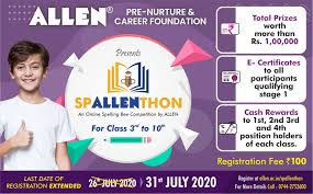 All You Need To Know About Spallenthon An Online Spelling Bee Competition By Allen My Exam Edublog Of Allen Career Institute