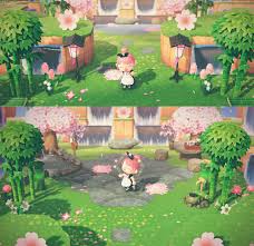 My Cherry Blossom Hot Spring Animalcrossing In 2020 Animal Crossing Spring Animals Animal Crossing Qr